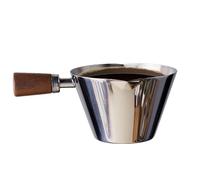 Tasse À Mesurer À L'espressoo - Verre De Tir À De 90 Ml, Tasse De Mesure De Café | Handle De Manche En Bois Brewing Essentials, Contenant De Café Robuste Avec Gare De Bureau De Bureau