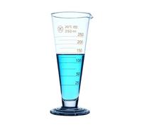 Tasse à mesurer conique en verre de 100mL, bécher triangulaire, cylindre de laboratoire, équipement de chimie
