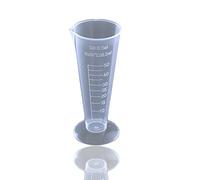 Tasse à mesurer de 50 ml, gobelet à mesurer transparent en plastique PP gradué avec marque de mesure pour laboratoire, fabrication de liquides de cuisine