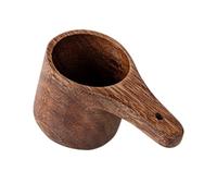 Tasse à mesurer de cuisine en bois, mesure à café avec poignée intégrée et bords arrondis pour la cuisson et la préparation de la cuisson, tasse à mesurer en bois, ingrédient, mesure de cuisine, du de
