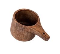 Tasse à mesurer de cuisine en bois, mesure à café avec poignée intégrée et bords arrondis pour la cuisson et la préparation de la cuisson, tasse à mesurer en bois, ingrédient, mesure de cuisine, du de