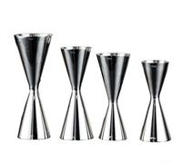 Tasse à mesurer de style japonais pour cocktails en acier inoxydable avec design double shot pour barmen à la maison (60/90 ml)