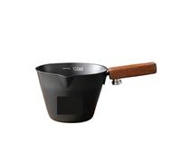 Tasse à mesurer en acier inoxydable, 2 pièces, tasse extrait de café, liquide, once, pot lait, 100ml Pour Latte(Black)