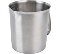 Tasse à mesurer en acier inoxydable 304 résistant à la corrosion Tasse à café, lait et mousse avec échelle pour les cafés à domicile (700ML)