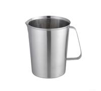Tasse à mesurer en acier inoxydable avec échelle graduée, pichet de mélange de précision pour ingrédients humides et secs, outil de cuisine résistant à la rouille, facile à nettoyer, 1000 ml (500 ml)