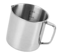 Tasse à mesurer en acier inoxydable avec poignée ergonomique pour des ingrédients secs et liquides précis, facile à lire, résistant à la rouille, balance de cuisine