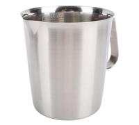 Tasse à mesurer en acier inoxydable, tasse à mesurer avec bec verseur de marquage, pichet facile à mousser le lait pour café cuisine (1000 ml)