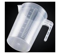 Tasse à mesurer en plastique transparent de grande capacité avec couvercle, bécher de laboratoire gradué for une mesure précise du liquide, 1 pièces(1000ml)