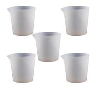 Tasse à mesurer en silicone transparent de 50 ml, outil de mesure de la capacité du gypse, outil de mesure antiadhésif, tasses de mélange en silicone, outil de mesure domestique
