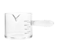 Tasse à Mesurer en Verre avec Poignée et Bec Verseur pour Café | Doseur Transparent Polyvalent, Visibilité Claire, Service Précis de Lait et Sauces, Maison ou Bar à Domicile