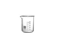 Tasse à mesurer en verre borosilicate transparent de haute qualité, graduée, for laboratoire, cuisine et pâtisserie, 50-1000 ml(2Pcs,50ml)