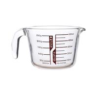 Tasse à mesurer en verre résistant à la de capacité avec échelle précise, idéale pour le mélange de pâtisserie et la mesure de liquides Tasse à mesurer en verre épais
