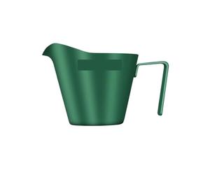 Tasse à mesurer expresso 2 pièces, tasse en acier inoxydable, tasses Sauce avec poignée for les Desserts la au Steak et café Pour Le Afé(Dark green)