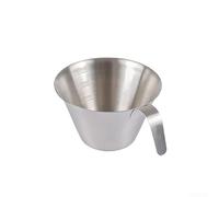 Tasse à mesurer expresso en acier inoxydable 304 avec échelle d'once pour un dosage précis et une performance de versement propre (C)