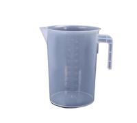 Tasse à mesurer graduée en plastique de grande capacité avec couvercle - Bécher de mélange transparent transparent(500ML with lid)