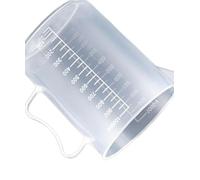 Tasse à mesurer graduée en plastique transparent 10 ml-5000 ml avec couvercle - Bécher de laboratoire de grande capacité(250ml)
