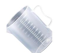 Tasse à mesurer graduée en plastique transparent de 10 ml à 5 000 ml avec couvercle | Bécher de laboratoire de grande capacité(3000ml)