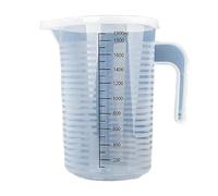 Tasse à mesurer graduée réutilisable de grande capacité avec couvercle, gobelet mélangeur transparent for et le laboratoire(1000ml)
