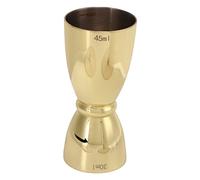 Tasse à mesurer le vin à double tête en acier inoxydable, jigger mesureur pour shaker à cocktails pour barman, verseur de boissons alcoolisées à double face avec large ouverture po (En forme de U