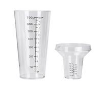Tasse à mesurer liquide - 25,4 x 9,7 x 6,5 cm - Pichet de mesure de qualité alimentaire | Pichet de précision en deux étapes de 700 ml | Récipient de dilution en polycarbonate transparent | Pour