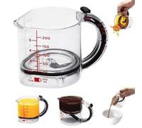 Tasse à Mesurer Multi-compartiments Mise à Niveau 2026, Tasse à Mesurer Réglable 4 En 1 Avec Base Réglable Et Base De Joint De Style Grattoir, Graduations Impériales Métriques