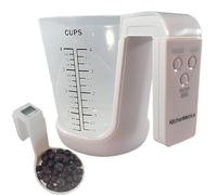 Tasse à mesurer numérique 2 en 1 avec écran LCD, verre de pesage électronique à 4 modes pour mesurer les solides