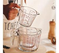 Tasse à mesurer Pyrex avec graduations de précision et poignées ergonomiques - Compatible micro-ondes/four pour la cuisson et la cuisine Taille UniquePMMA