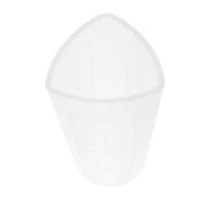 Tasse à Mesurer Triangulaire en Silicone Alimentaire, Graduée | Marquages Ml et Oz, Moulage Monobloc Antiadhésif, Versement Net, pour Résine Époxy et Durcisseur