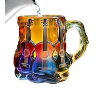 Tasse à motif guitare artistique | Tasse artistique pour musiciens, guitaristes, voyage quotidien, collection de vacances, retraite, collectionneurs de Noël