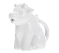 Tasse à Mousser en Céramique Blanche D'animal, Multifonction | Bec Verseur Unique, Style Simple et Généreux, pour Lait, Café et Service Quotidien