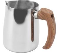 Tasse à mousser le lait Balance intérieure Acier inoxydable 304 Bec verseur sans goutte Pichet à café avec poignée Couleur originale 600ml