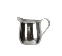Tasse à mousser le lait en acier inoxydable pour bars expresso et cuisines, hygiénique non poreux, conserve la température pendant le processus de moussage (90 ml)