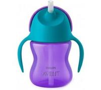 Tasse à paille violet 200 ml - philips avent G