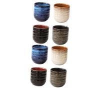 Tasse à saké Traditionnelle, Verres à vin en céramique, 8 pièces Tasse à thé Japonaise Tasse à thé Kung Fu Tasse à saké Tasse de Service à saké Tasse Japonaise Bouteille de saké ja