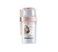 Tasse à Salade Fraîche avec Fourchette et Support pour Vinaigrette, 19 Oz/25,7 Oz Keep Fit Salade Repas Shaker Tasse, Portable Fruits Légumes Salade Tasses Conteneur pour Travail Voyage(Rose 760ml)