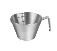 Tasse à sauce en acier inoxydable 304 avec graduation et poignée for steak, barbecue et café(Silver)