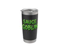 Tasse à sauce Gobelin Costume BBQ Chef Cuisine Sriracha Hot Sauce Tasse Gobelet isotherme en acier inoxydable double paroi