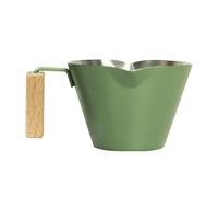 Tasse à shot en acier inoxydable de 100 ml, tasse à mesurer à double bec en métal, tasse à lait avec poignée, double bec verseur en acier inoxydable pour machine à thé et