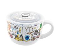 Tasse à soupe Harry Potter avec couvercle ventilé - Contenance : 700 ml