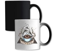 Tasse à sucre café lait The Trinity All Seeing Eye changeant de couleur blanche