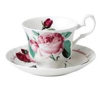Tasse à thé 23 cl et sous-tasse Versailles - Roy Kirkham - Blanc - Porcelaine