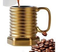 Tasse à thé, 380 ml, intérieur noir, tasse à latte, tasse industrielle moderne en céramique, pour cappuccino, lait, cacao, vin, jus, bière, cuisine, café, restaurant, maison, anniversaire