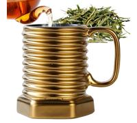 Tasse à thé, 380 ml pour boisson à latte | Tasse hexagonale en - Pour cappuccino, cacao, vin, jus, bière, cuisine, café, restaurant, maison, anniversaire