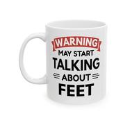 Tasse À Thé Attention, On Pourrait Commencer À Parler De Pieds, Podologue Rétro Mug En Céramique Colorées Mugs Café Pour Lait Eau Fête