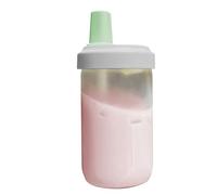 Tasse à thé au lait en paille - Gobelet à thé transparent portable de 500 ml - Gobelet à thé glacé étanche avec couvercle - Gobelet de voyage pour smoothies aux bulles, milkshakes et autres choses