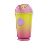 Tasse à thé au lait innovante avec fonction brise intégrée, parfaite pour profiter du temps chaud (jaune rose)