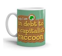 Tasse À Thé Au Secours ! Je Suis Endetté Auprès D'Un Animal Capitaliste ! Passage Pour Ratons Laveurs Porcelaine Mug Décoratifs Mugs Café Pour Boissons Homme Partenaire