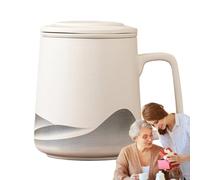 Tasse À Thé Avec Infuseur | 36 cl Bouteille Avec Doublure En Acier Inoxydable,Bouteille À Thé Avec Infuseur - Pour Les Hommes Les Femmes Les Amateurs La Maison Le Lieu De Travail Les Bureaux Le Café L