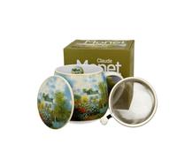 Tasse à thé avec infuseur et couvercle inspirée de C. Monet Garden at Argenteuil - 0,43 l