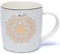 Tasse à thé avec passoire Mandala White -- ±400 ml